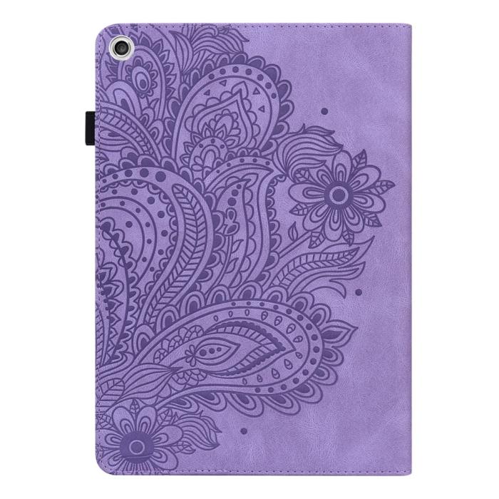 Bild 2,  Lenovo Tab M10 HD (2nd Gen) - Mandala Läder Fodral - Lila