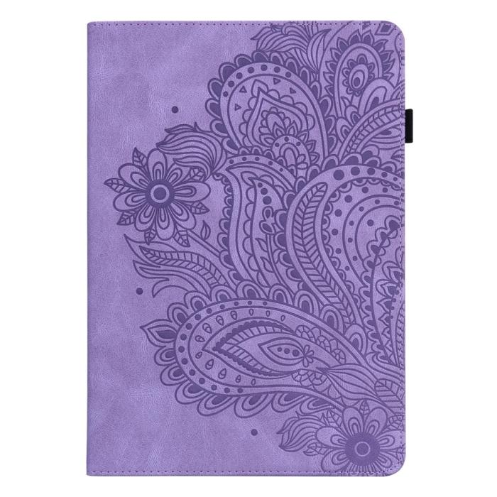 Bild 4,  Lenovo Tab M10 HD (2nd Gen) - Mandala Läder Fodral - Lila