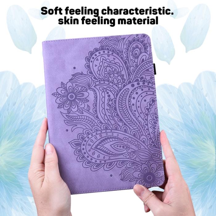 Bild 5,  Lenovo Tab M10 HD (2nd Gen) - Mandala Läder Fodral - Lila