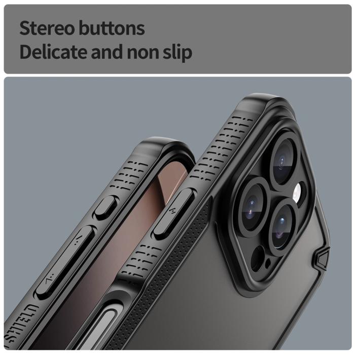 Bild 6,  iPhone 16 Pro Skal Frosted Armor Series Svart