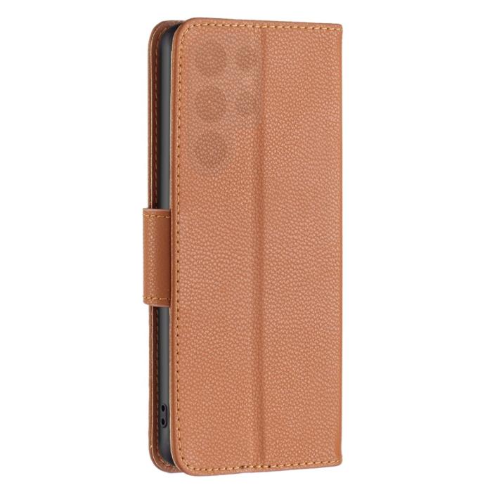 Bild 5,  Samsung Galaxy S24 Ultra Fodral Litchi Shark Brun
