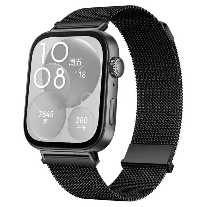 Bild 2,  Huawei Watch Fit 4 Pro / 4 / 3 Klockarmband Milanese Svart