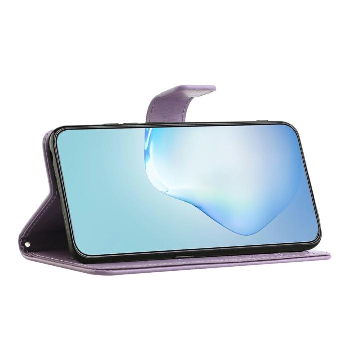 Bild 3,  Motorola Moto G86 Power/G86 5G Fodral Träd Tryck Lila