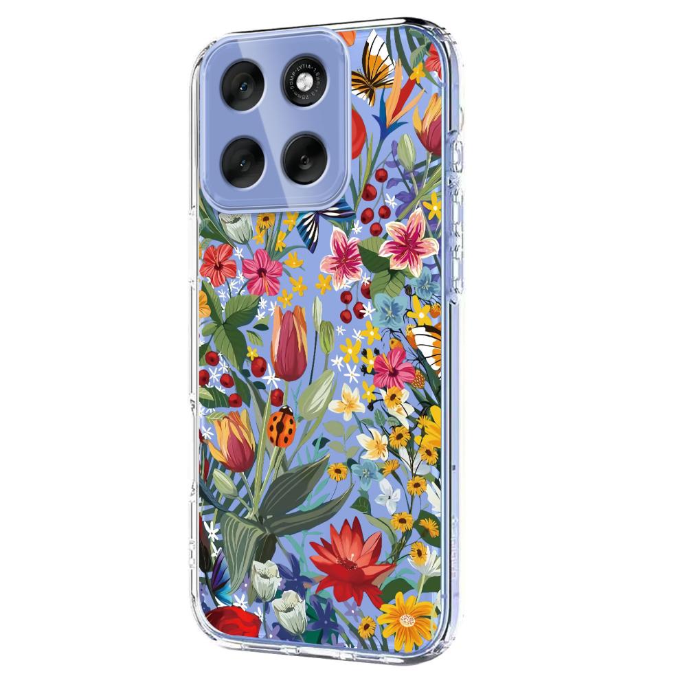  Motorola Moto G86 5G Skal Med Tryck Blommor