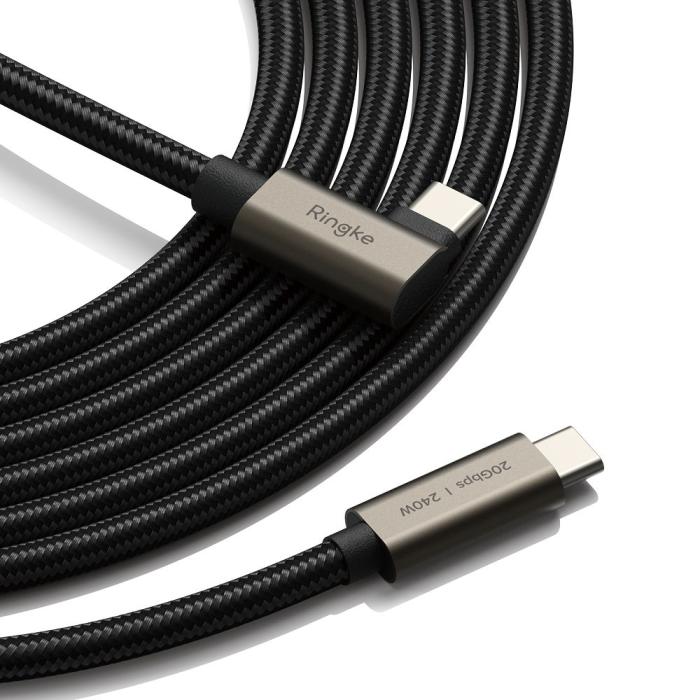 Bild 3, Ringke Ringke 2m 240W PD USB 3.2 Gen 2x2 USB-C - USB-C Degree Kabel