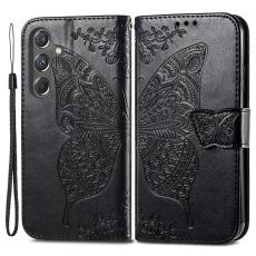  Samsung Galaxy A15 5G Fodral Big Butterfly Svart