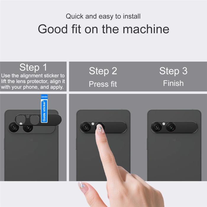 Bild 6, IMAK IMAK Sony Xperia 10 VII Linsskydd Metall Svart