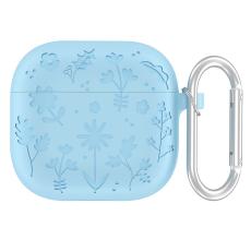  AirPods 4 Skal Med Motiv Blommor Silikon Bl&aring;