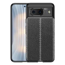  Google Pixel 8 Skal Litchi Textur Svart