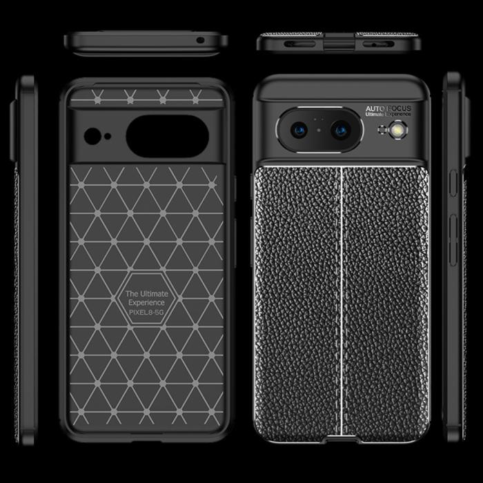 Bild 3,  Google Pixel 8 Skal Litchi Textur Svart