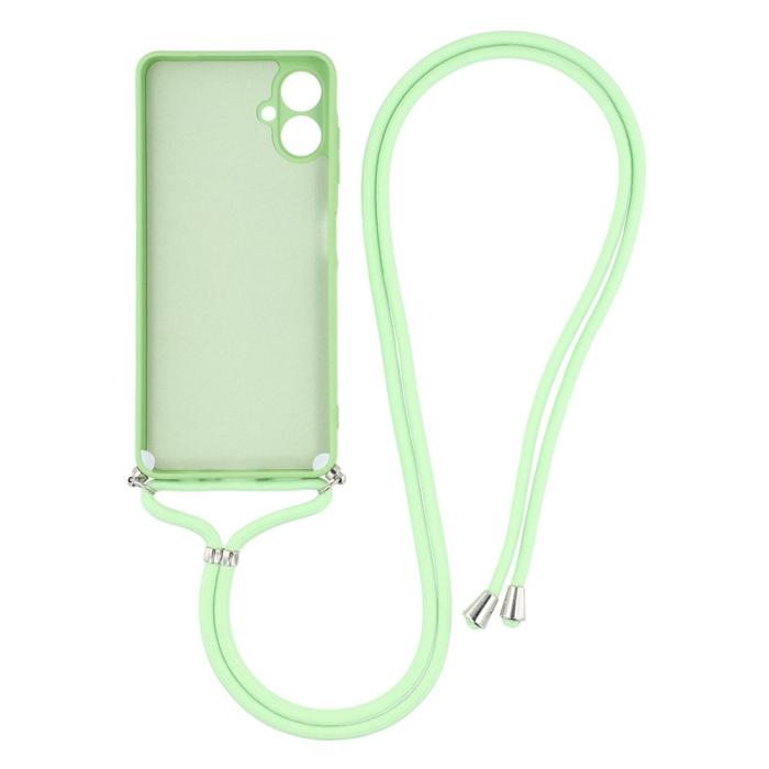 Bild 2,  Samsung Galaxy A07 Skal TPU Med Mobilsnöre Grön