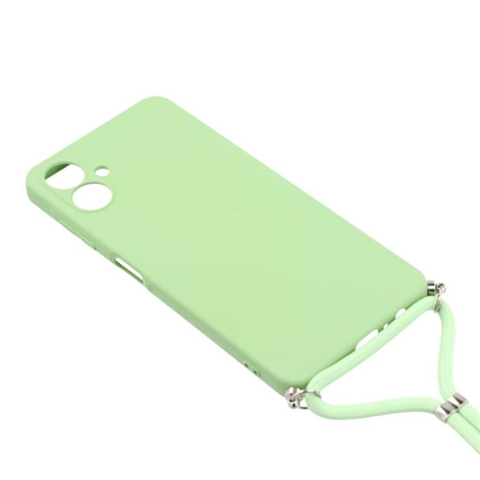 Bild 3,  Samsung Galaxy A07 Skal TPU Med Mobilsnöre Grön