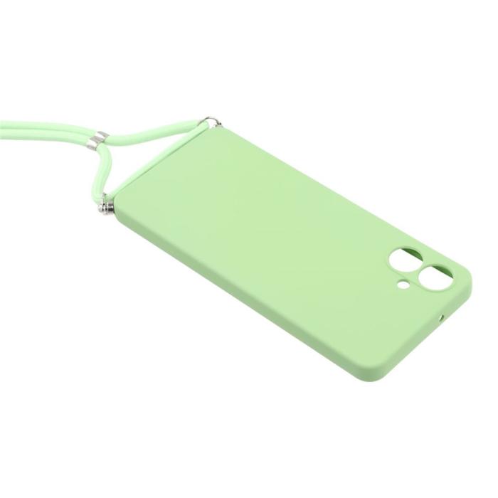 Bild 4,  Samsung Galaxy A07 Skal TPU Med Mobilsnöre Grön