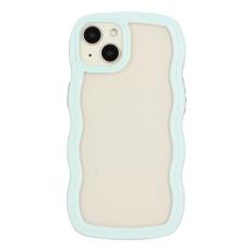  iPhone 15 Skal Wavy Hybrid Transparent/Gr&ouml;n