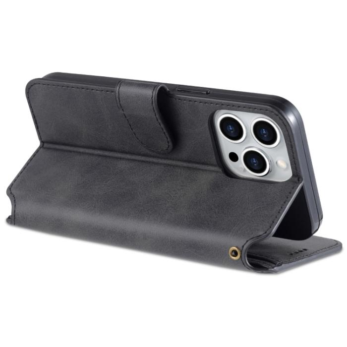 Bild 5, AZNS AZNS iPhone 14 Pro Fodral Läder Svart