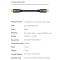  Thunderbolt 4 Kabel 1m USB-C 100W 8K 60Hz PD Svart