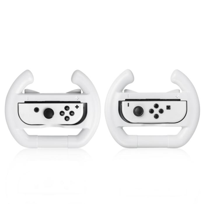 Bild 3, DOBE DOBE 2-PACK Ratt / Wheel Pair Nintendo Switch Joy-Con Vit