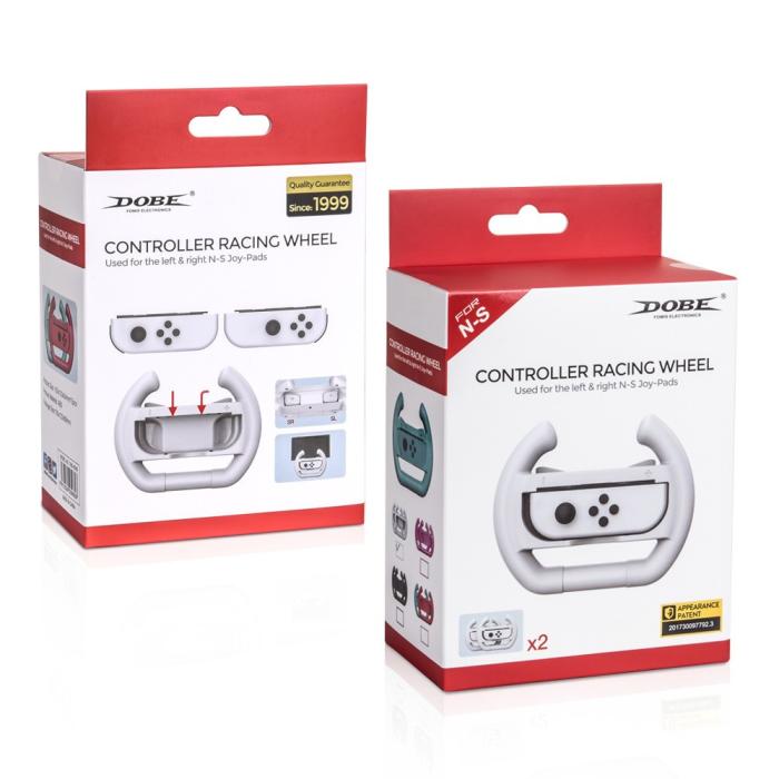 Bild 6, DOBE DOBE 2-PACK Ratt / Wheel Pair Nintendo Switch Joy-Con Vit