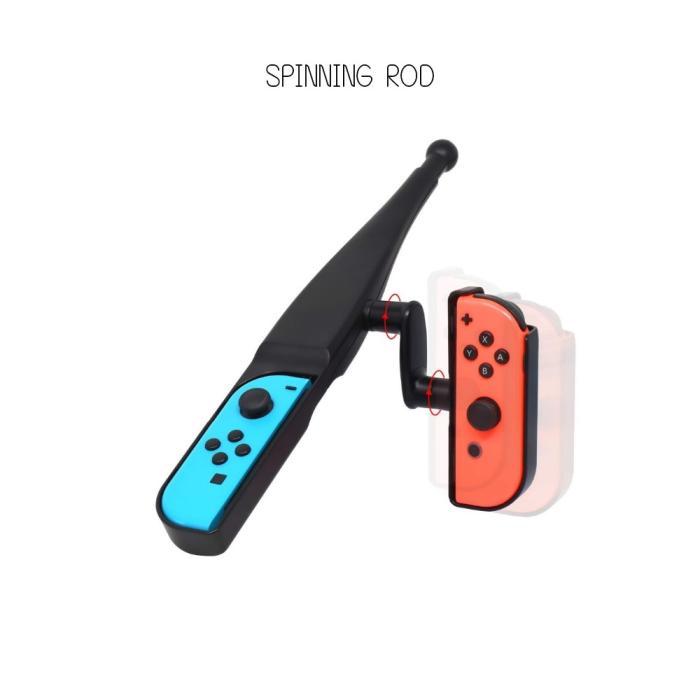 Bild 2,  Fiskespö för Nintendo Switch Joy-Con Svart