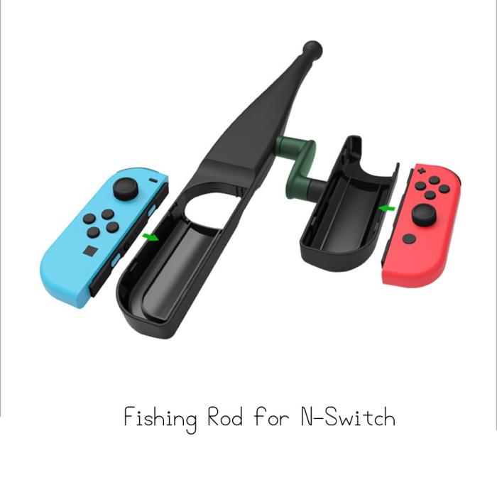 Bild 4,  Fiskespö för Nintendo Switch Joy-Con Svart