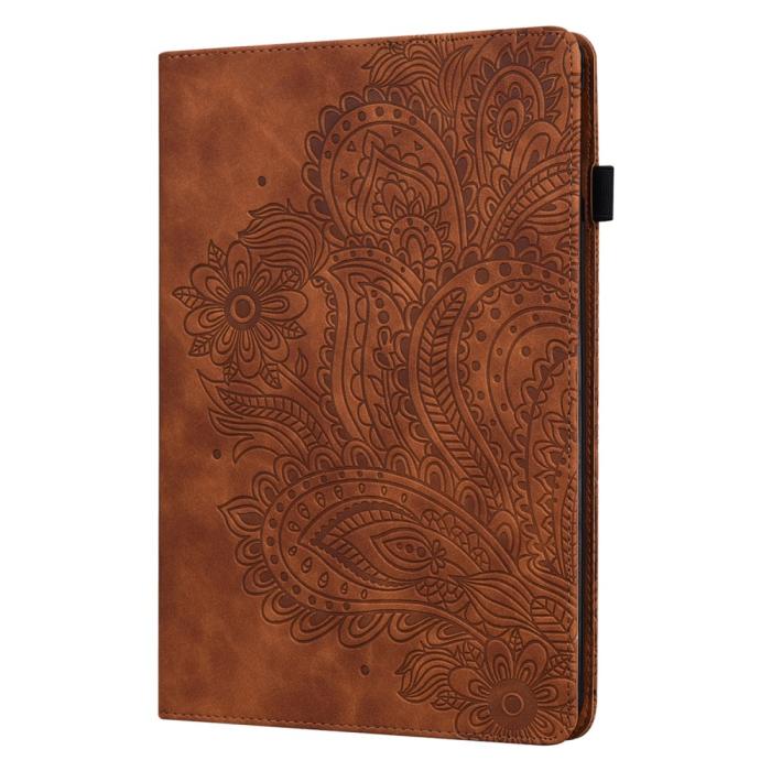 Bild 3,  Lenovo Tab M10 HD (2nd Gen) - Mandala Läder Fodral - Brun