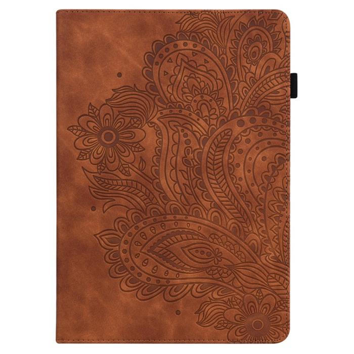 Bild 4,  Lenovo Tab M10 HD (2nd Gen) - Mandala Läder Fodral - Brun