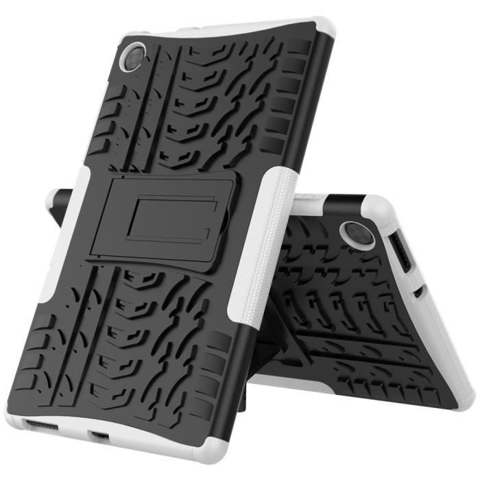 Bild 2,  Lenovo Tab M10 HD (2nd Gen) - Rugged Kickstand Armor Skal - Vit