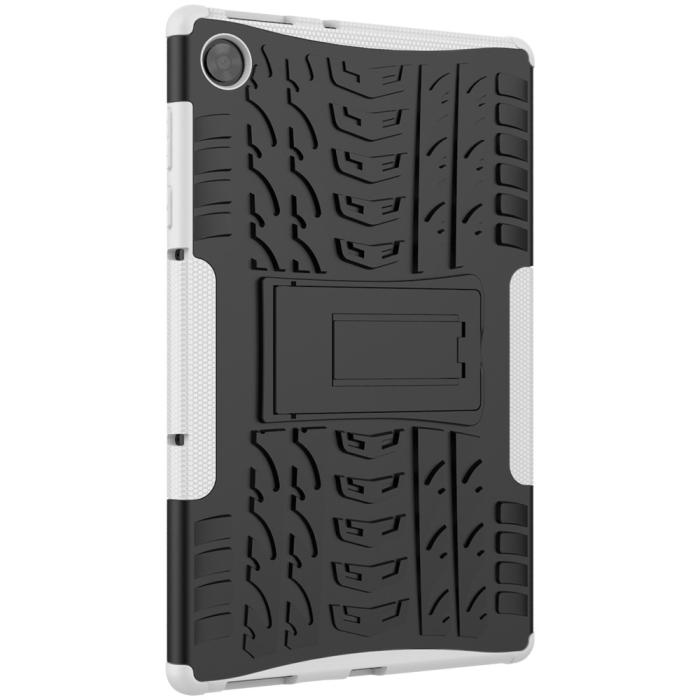 Bild 5,  Lenovo Tab M10 HD (2nd Gen) - Rugged Kickstand Armor Skal - Vit