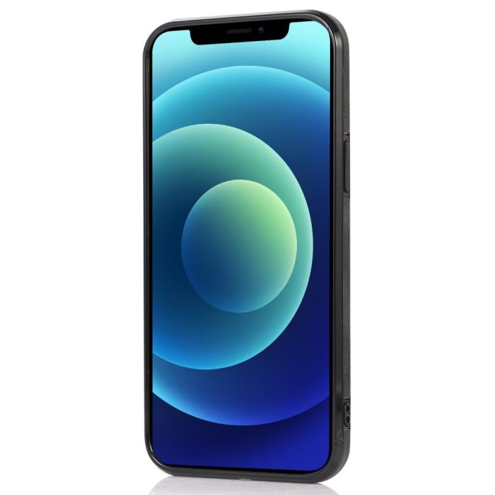 Bild 4,  iPhone 13 Pro - Läderbelagt Skal Med Kortfack - Svart