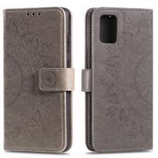  Samsung Galaxy A51 - Mandala Pl&aring;nboksfodral - Gr&aring;