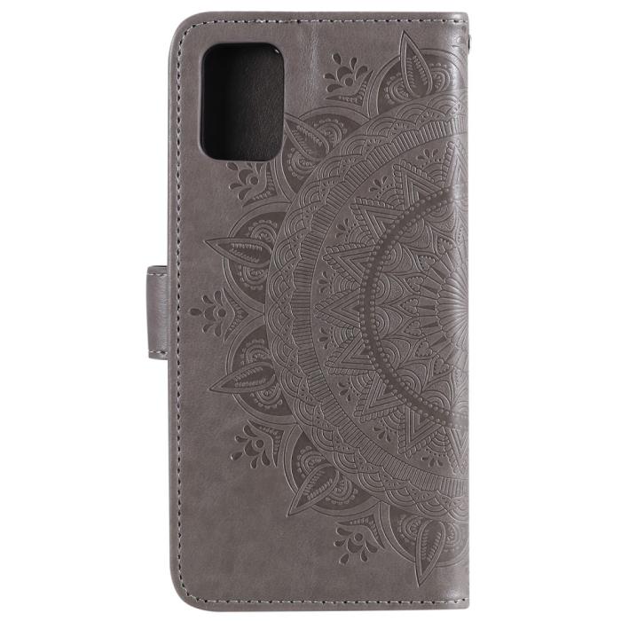 Bild 3,  Samsung Galaxy A51 - Mandala Plånboksfodral - Grå
