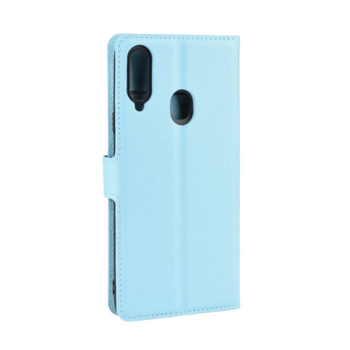 Bild 3,  Samsung Galaxy A20s - Litchi Plånboksfodral - Ljus Blå