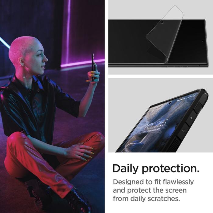 Bild 6, Spigen Spigen Galaxy S23 Ultra 2-PACK Neo Flex HD Skärmskydd