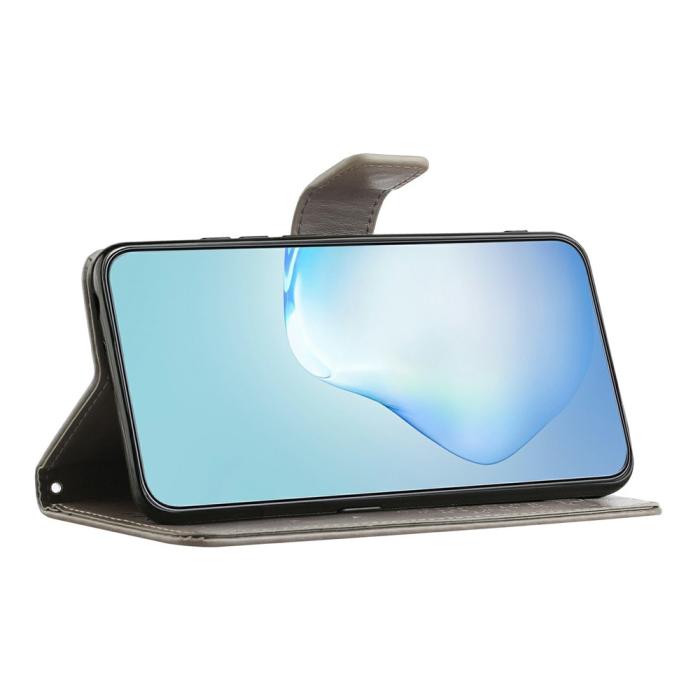 Bild 3,  Motorola Moto G86 Power/G86 5G Fodral Träd Tryck Grå