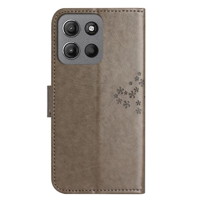 Bild 5,  Motorola Moto G86 Power/G86 5G Fodral Träd Tryck Grå