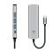Tech-Protect Tech-Protect 5in1 USB-C Hub - USB-C / USB 3.0 / HDMI / RJ45 Grå