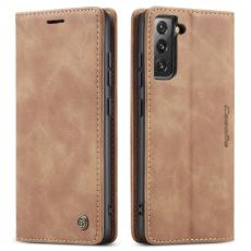 CASEME CASEME Samsung Galaxy S22 Plus Fodral Retro L&auml;der Brun