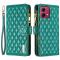 BINFEN BINFEN Motorola Moto G84 5G Fodral Multifunktionell Diamond Grön