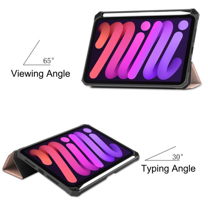 Bild 5,  iPad Mini 2024/2021 Fodral Shockproof Tri-Fold Med Pennhållare