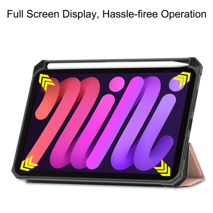 Bild 6,  iPad Mini 2024/2021 Fodral Shockproof Tri-Fold Med Pennhållare