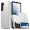  Samsung Galaxy S22 Skal Hybrid Kortfack Vit