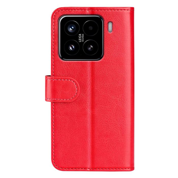Bild 6,  Xiaomi 15 Fodral Crazy Horse Läder Röd