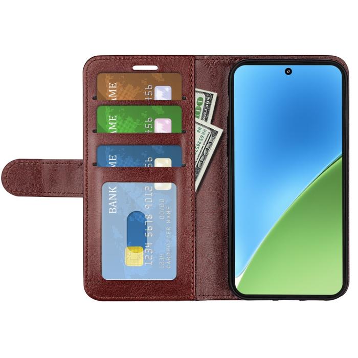 Bild 2,  Xiaomi 15 Fodral Crazy Horse Läder Brun