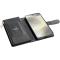  Samsung Galaxy S25 Fodral Läder Rhombus Svart
