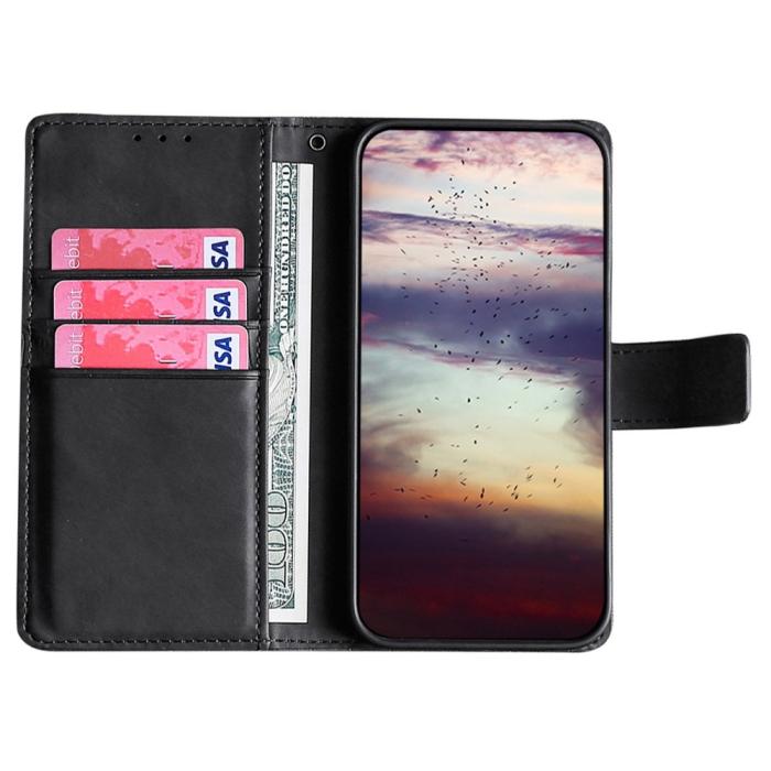 Bild 2,  Samsung Galaxy S23 Plus Fodral Krokodil Textur Svart