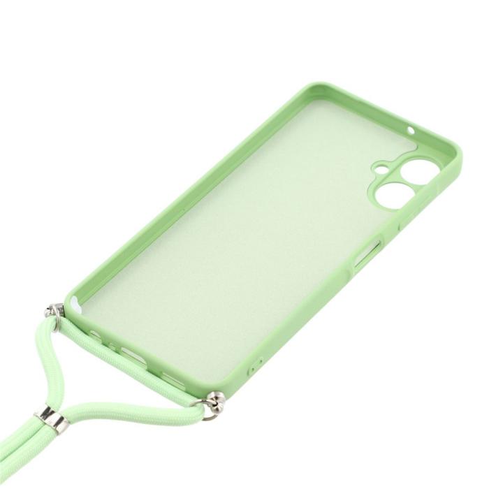 Bild 5,  Samsung Galaxy A07 Skal TPU Med Mobilsnöre Grön