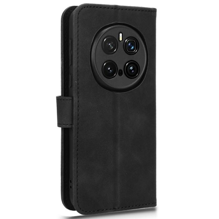 Bild 5,  Honor Magic7 Pro Fodral Läder Skin Feel Svart