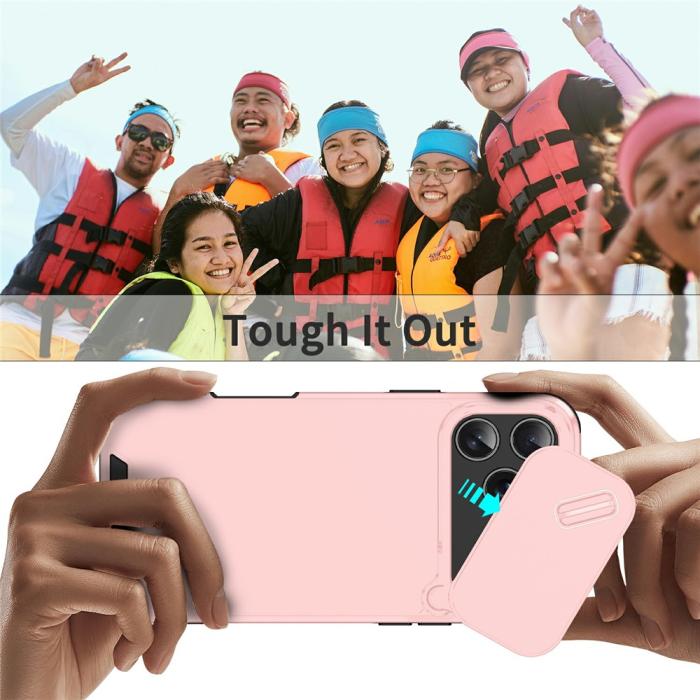 Bild 6,  iPhone 17 Pro Skal Hybrid Armor CamCover Rosa