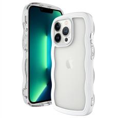  iPhone 15 Pro Max Skal Wavy Hybrid Transparent/Vit