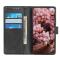  Motorola Edge 50 Plånboksfodral Läder Svart